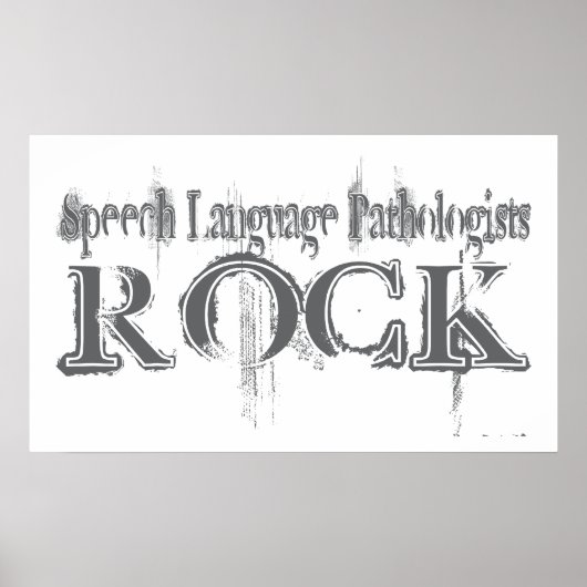 Sprach-Pathologen Rock Poster (Vorne)