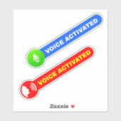 Sprachaktivierte Aufkleber für die Ausgabemaschine (Blatt)