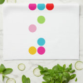 Sprachalphabet-Buchstabehallo Text Blindenschrift Geschirrtuch (Gefaltet)