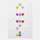 Sprachalphabet-Buchstabehallo Text Blindenschrift Geschirrtuch (Vertikal)