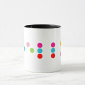 Sprachalphabet-Buchstabehallo Text Blindenschrift Tasse (Zentrum)
