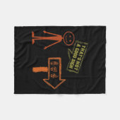 SprachASL American Hand Talking Awareness Teach Fleecedecke (Vorderseite (Horizontal))