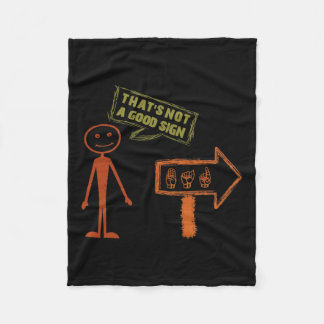 SprachASL American Hand Talking Awareness Teach Fleecedecke