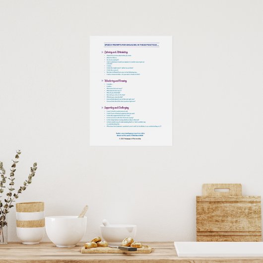 Sprachaufforderungspaket 12x18 poster (Küche)