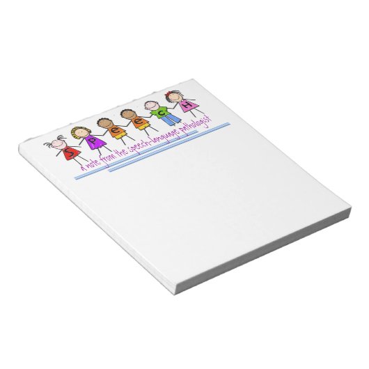 Sprachaufklärer Notizblock (angewinkelt)