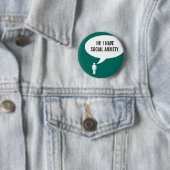 Sprachblase "SOCIAL ANXIETY" Button (Beispiel)