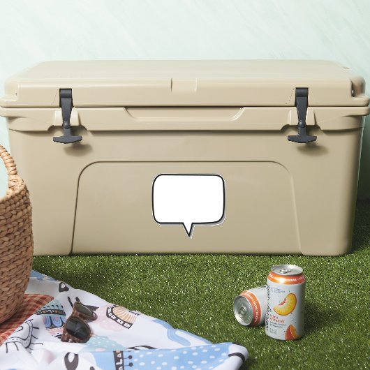 Sprachbox-Rechteck-Form Aufkleber (Kühler)