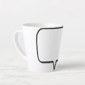 Sprachbox-Rechteck-Form Milchtasse (Linke Ecke)