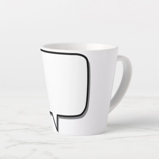Sprachbox-Rechteck-Form Milchtasse (Rechte Ecke)