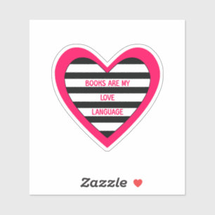 Sprachbücher für Lieben Aufkleber