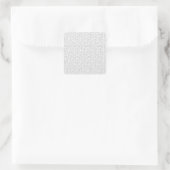 Sprachdesign 23 quadratischer aufkleber (Tasche)