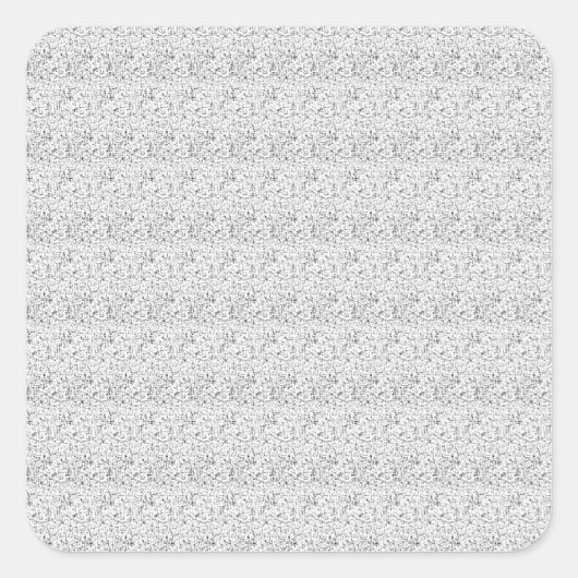 Sprachdesign Eleven Quadratischer Aufkleber (Vorderseite)