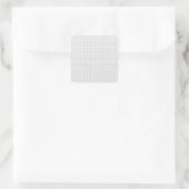 Sprachdesign Vierzehn Quadratischer Aufkleber (Tasche)