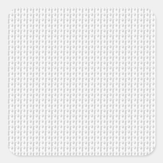 Sprachdesign Vierzehn Quadratischer Aufkleber (Vorderseite)