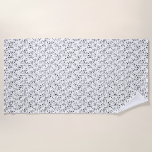 Sprachdesign Zwanzig Strandtuch (Vorderseite)