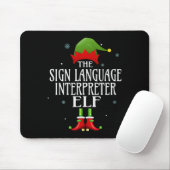 Sprachdolmetscher Elf Matching Family Group Mousepad (Mit Mouse)