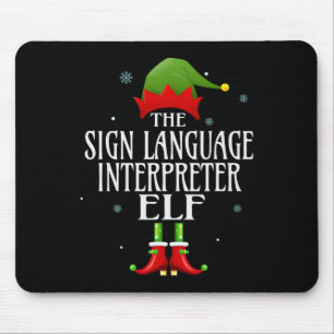 Sprachdolmetscher Elf Matching Family Group Mousepad
