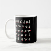 Sprache - Alphabet A to Z Asl Deaf Awareness Kaffeetasse (Links)