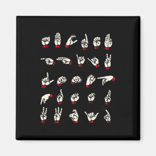 Sprache - Alphabet A to Z Asl Deaf Awareness Magnet