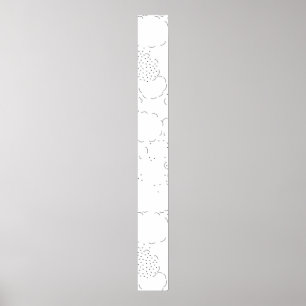 Sprache, Aqua Haze Pedestal-Zeichen Poster