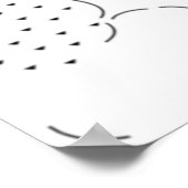 Sprache, Aqua Haze Pedestal-Zeichen Poster (Ecke)