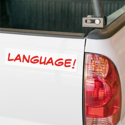 SPRACHE! Autoaufkleber (Auf Lkw)