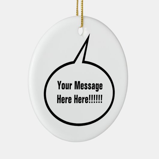 Sprache-Ballon Keramikornament (Rechts)