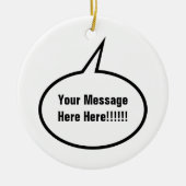 Sprache-Ballon Keramikornament (Vorne)