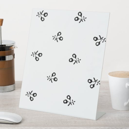 Sprache, Bergnebelzeichen Sockelschild (In Situ)