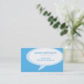 Sprache-Blase Visitenkarte (Stehend Vorderseite)