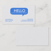 Sprache-Blase Visitenkarte (Vorne/Hinten)