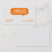 Sprache-Blase Visitenkarte (Vorne/Hinten)