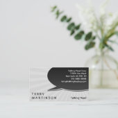 Sprache-Blasen-Explosion Visitenkarte (Stehend Vorderseite)