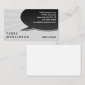 Sprache-Blasen-Explosion Visitenkarte (Vorne/Hinten)