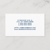 Sprache-Blasen-Karte [3d] Visitenkarte (Rückseite)