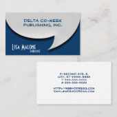 Sprache-Blasen-Karte [3d] Visitenkarte (Vorne/Hinten)