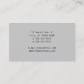 Sprache-Blasen-Karte [3d] Visitenkarte (Rückseite)