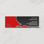 Sprache-Blasen-Karte Mini Visitenkarte (Vorderseite)