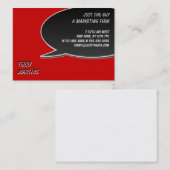 Sprache-Blasen-Karte Visitenkarte (Vorne/Hinten)