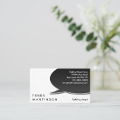 Sprache-Blasen-Karte Visitenkarte (Stehend Vorderseite)