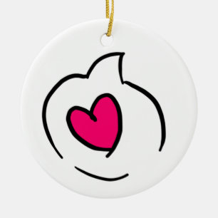 Sprache-Blasen-Liebe Keramikornament