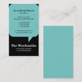 Sprache-Blasen-Visitenkarte Visitenkarte (Vorne/Hinten)