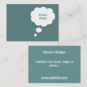 Sprache-Blasen-Visitenkarten Visitenkarte (Vorne/Hinten)