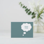 Sprache-Blasen-Visitenkarten Visitenkarte (Stehend Vorderseite)