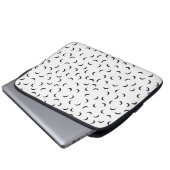 Sprache, Carbon Gray Electronics Bag Laptopschutzhülle (Vorne Knopf)
