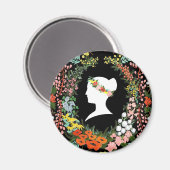 Sprache der Blume Magnet (Vorderseite/Rückseite)