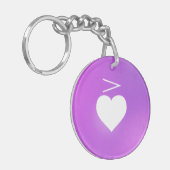 Sprache der Herzmusik Notation Liebe: Akzent Schlüsselanhänger (Vorderseite links)