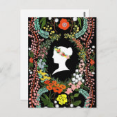 Sprache der leeren Postkarte für Blume (Vorne/Hinten)