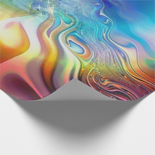 Sprache der Lichtschwingungen Geschenkpapier (Ecke)