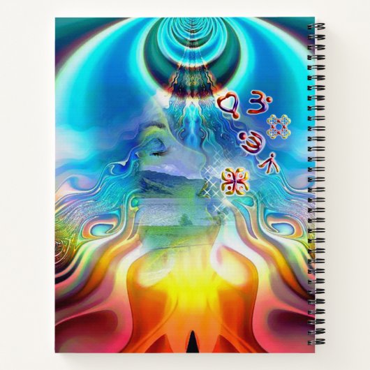 Sprache der Lichtschwingungen Notizblock (Rückseite)